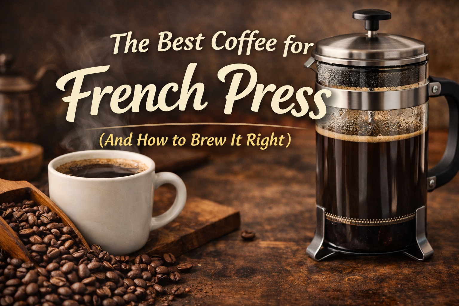 The Best Coffee for French Press (And How to Brew It Right)
