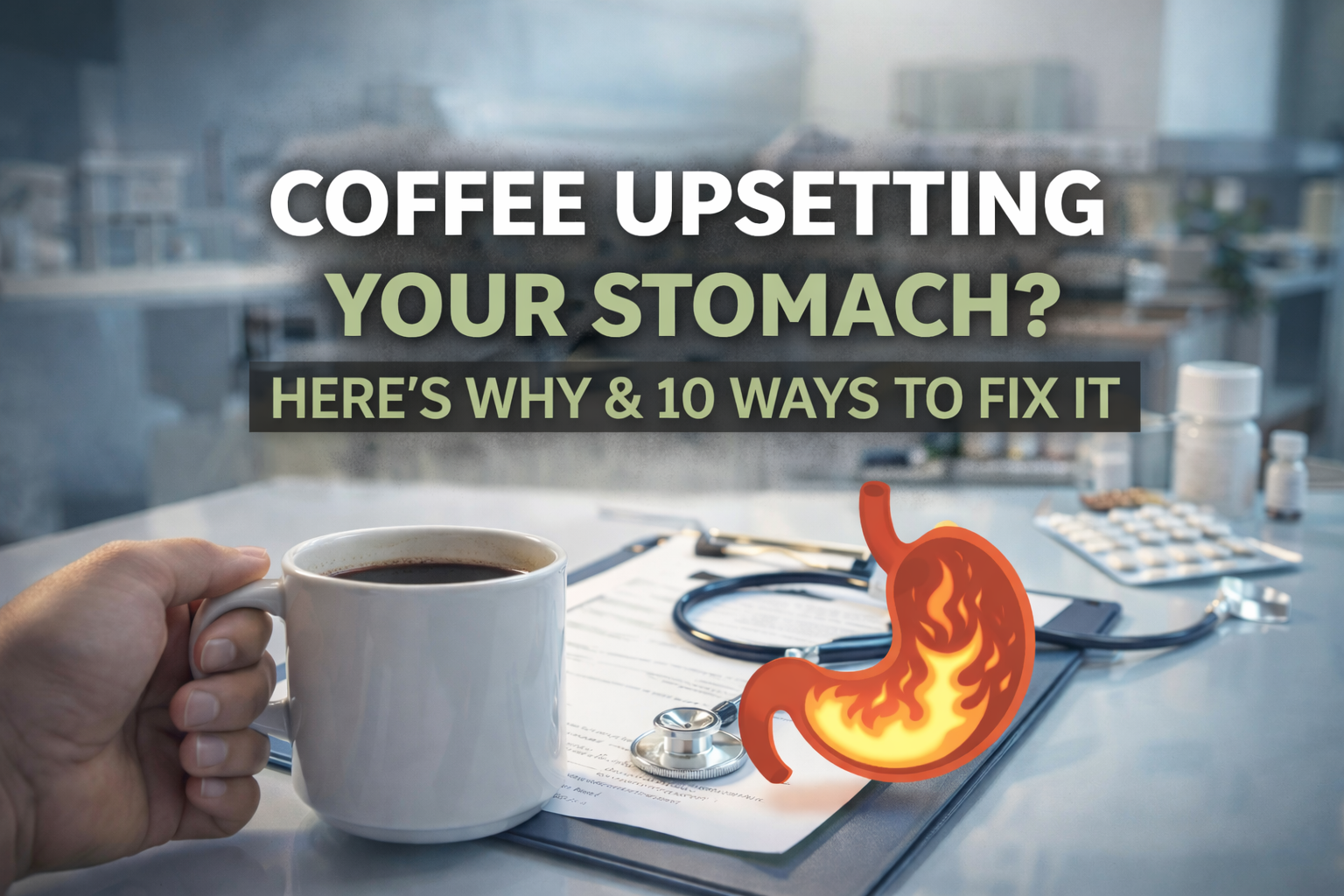 Coffee Upsetting Your Stomach? Here's Why & 10 Ways to Fix It.