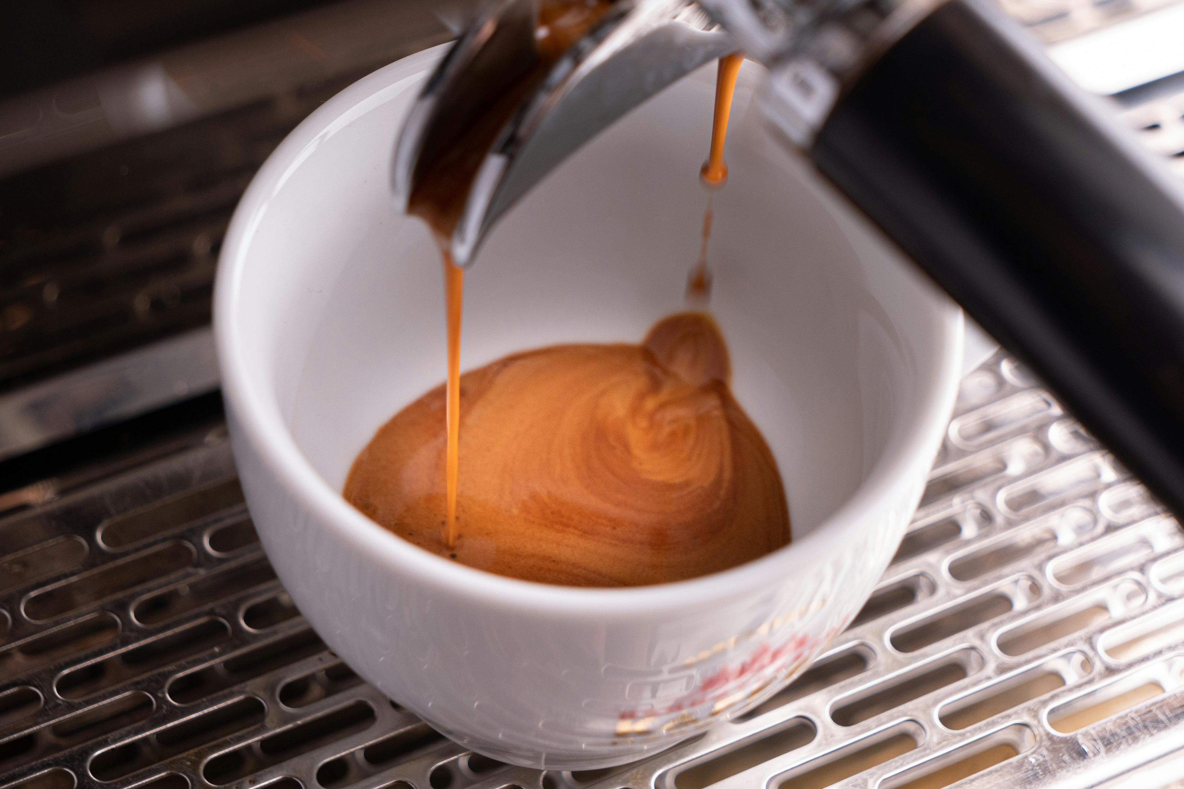 freshly brewed espresso shot