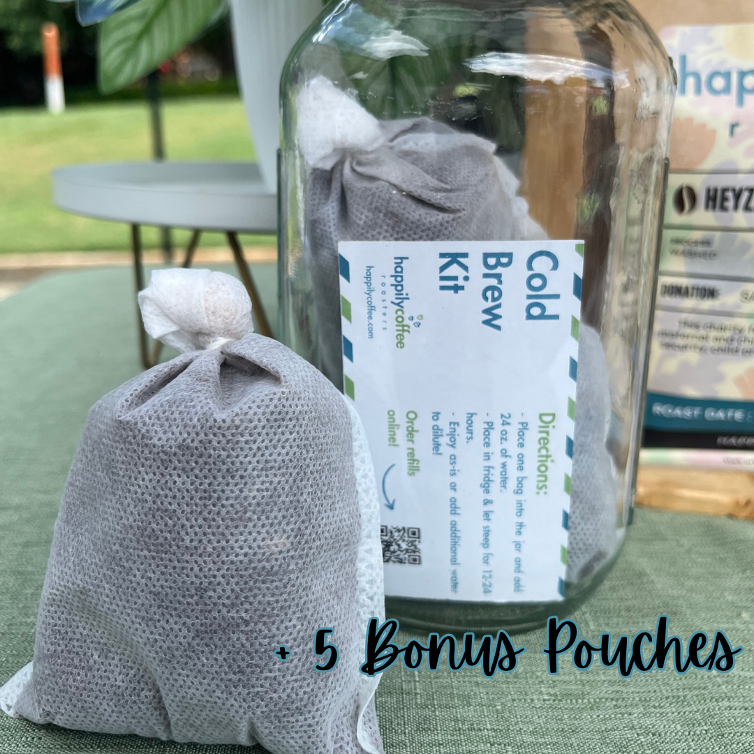 Cold Brew Starter Bundle (Kit + 8 Pouches Total)
