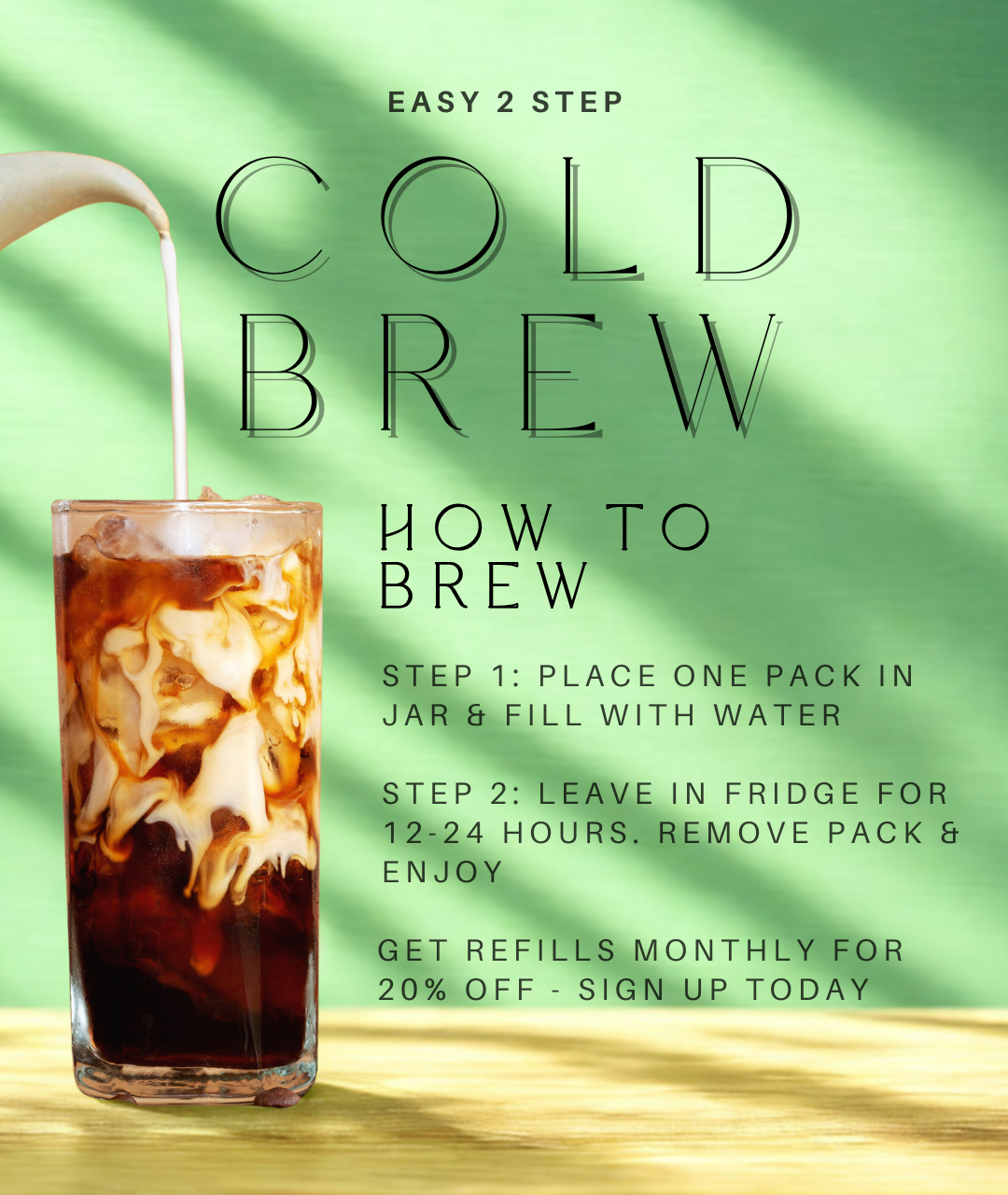 Cold Brew Coffee Kit | Make Smooth Cold Brew in 2 Easy Steps