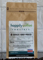 Freshly roasted Costa Rica honey process coffee