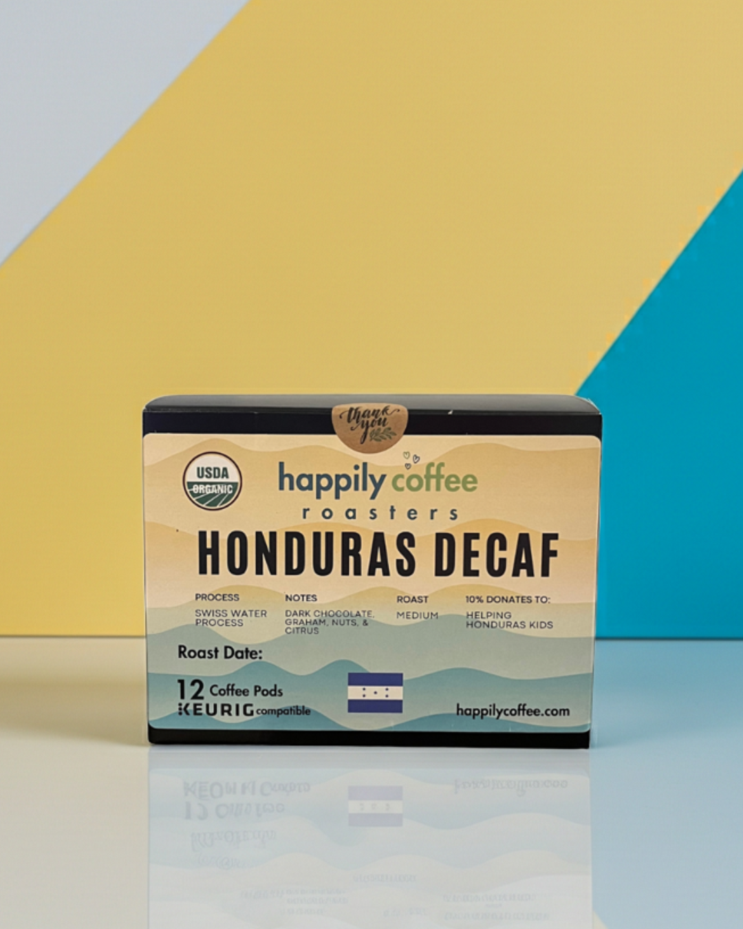 Medium Roast Honduras Organic Swiss Water Decaf Single-Serve Coffee Pods