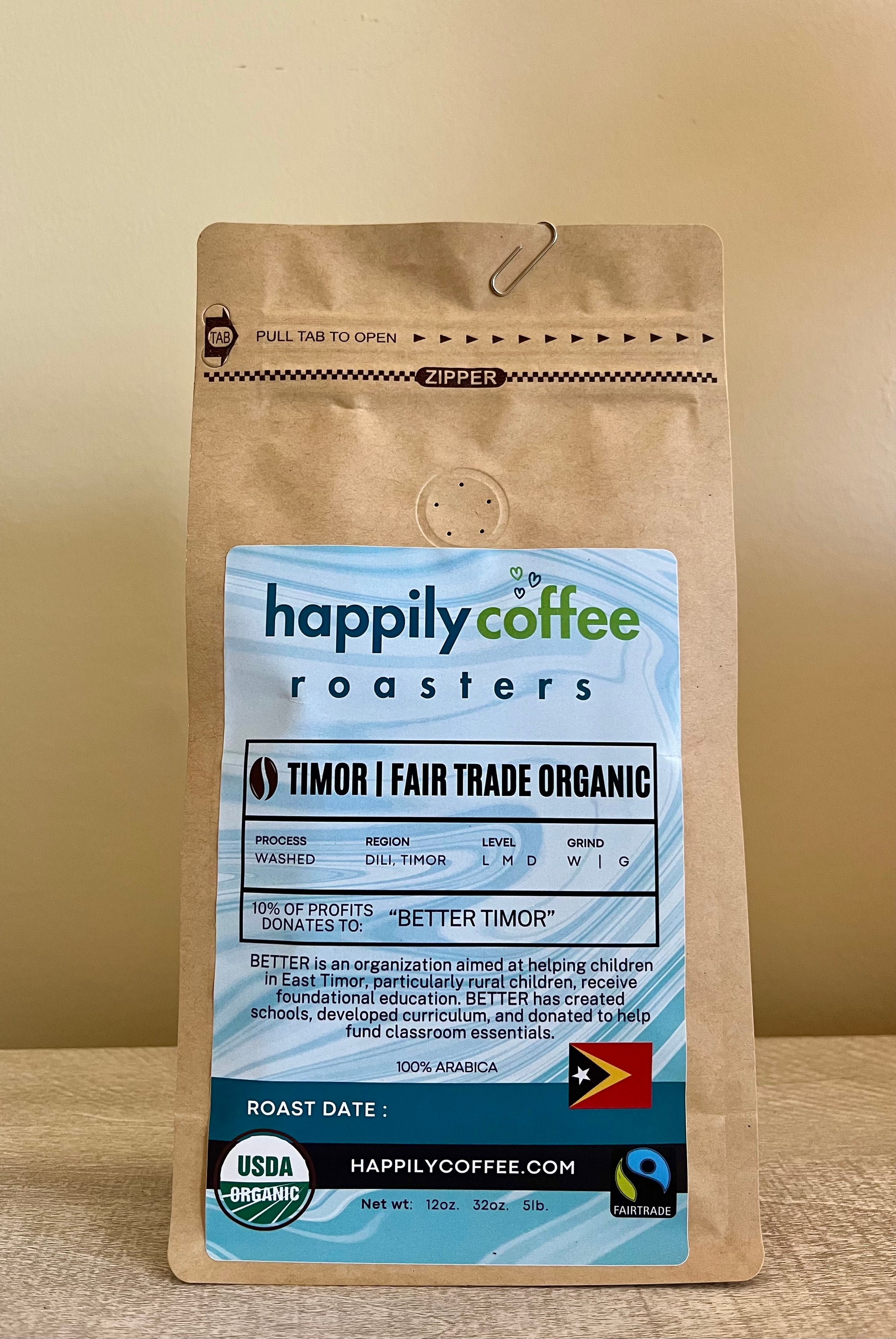 East Timor Medium Roast Single-Origin Specialty Coffee | Fairtrade & Organic Certified