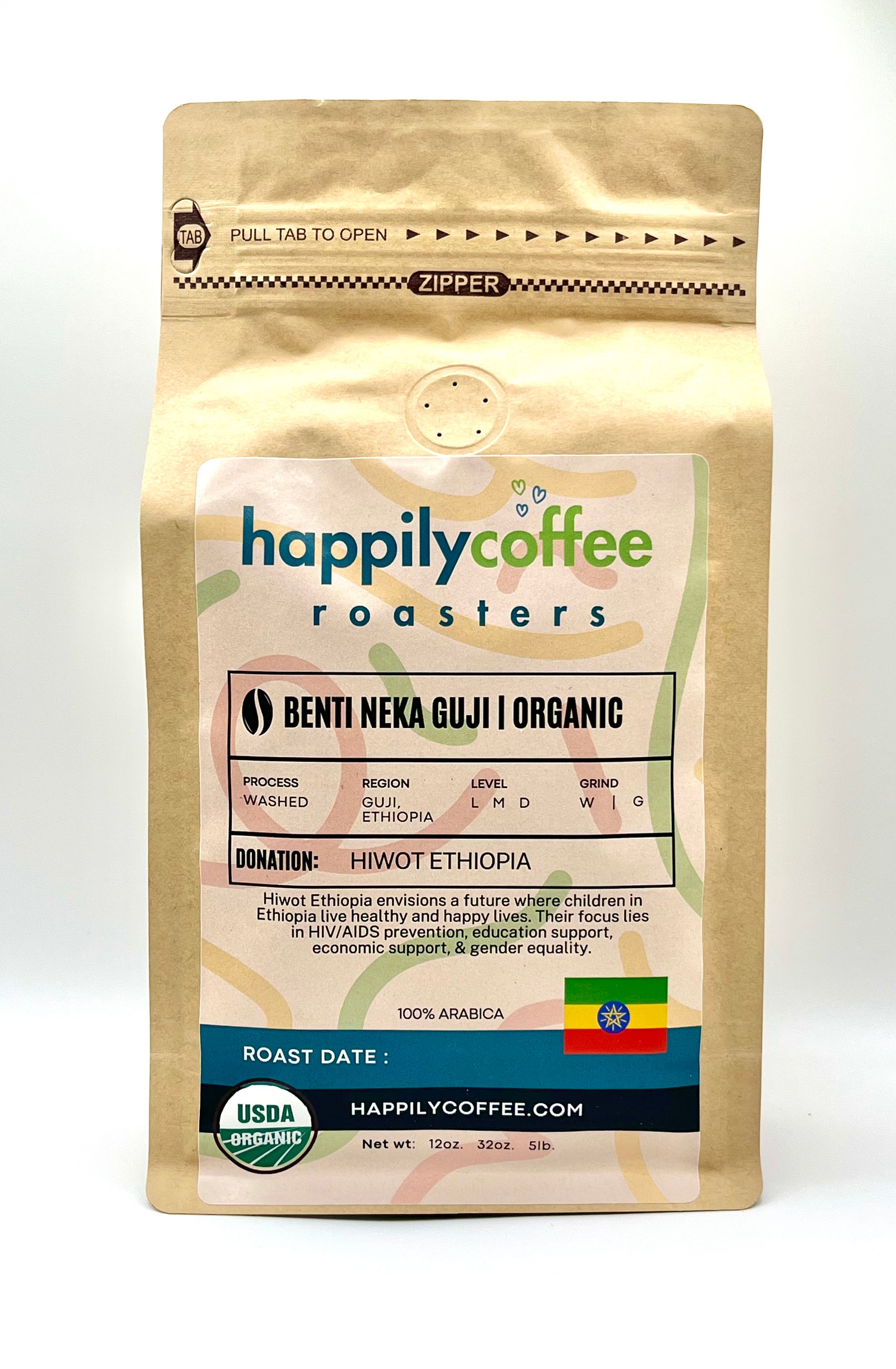 Guji, Ethiopia Single-Origin Specialty Coffee | USDA Organic Certified