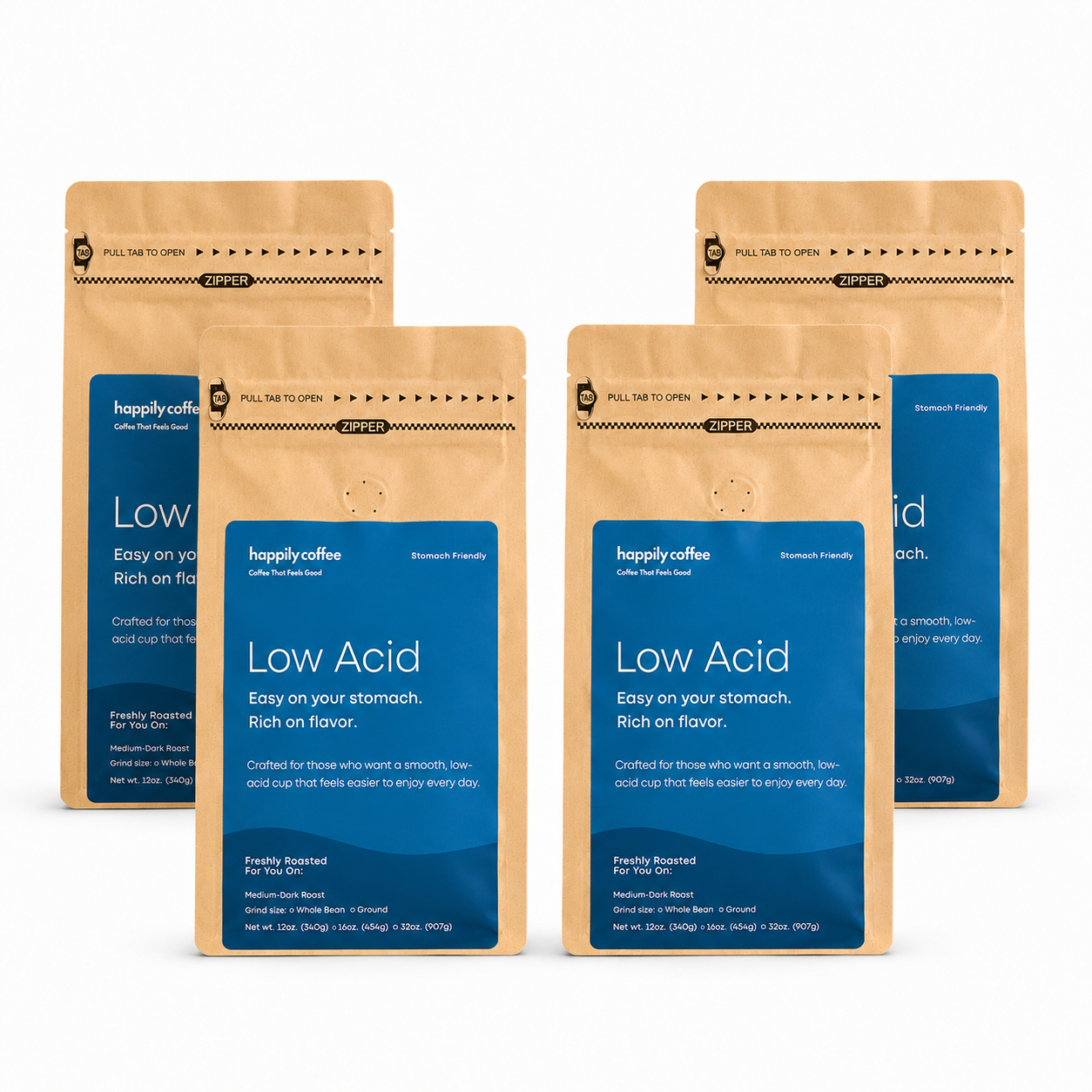 Low Acid Stomach-Friendly Coffee 12oz.