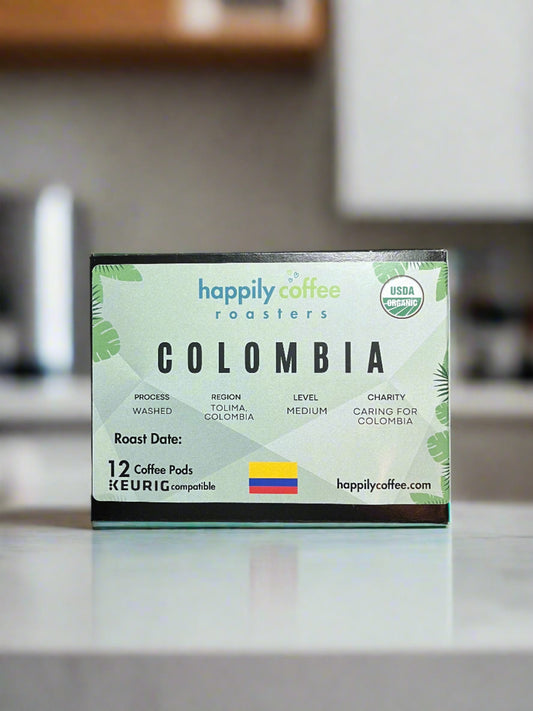 Medium Roast Colombia Organic Single-Serve Coffee Pods