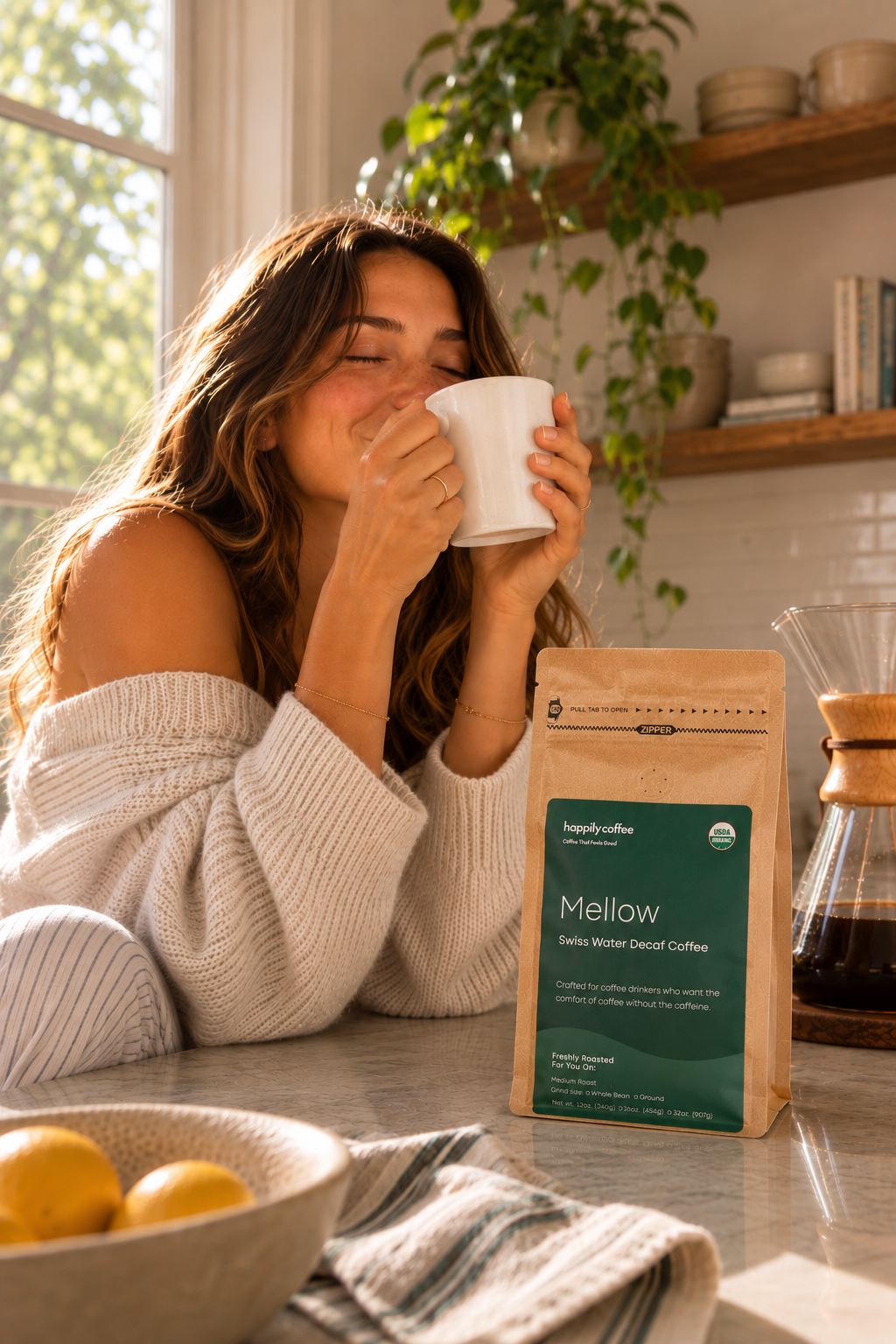 Mellow | Swiss Water Process Decaf Coffee | USDA Organic & Chemical-Free