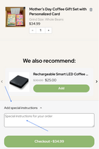 Mother’s Day Coffee Gift Set with Personalized Card