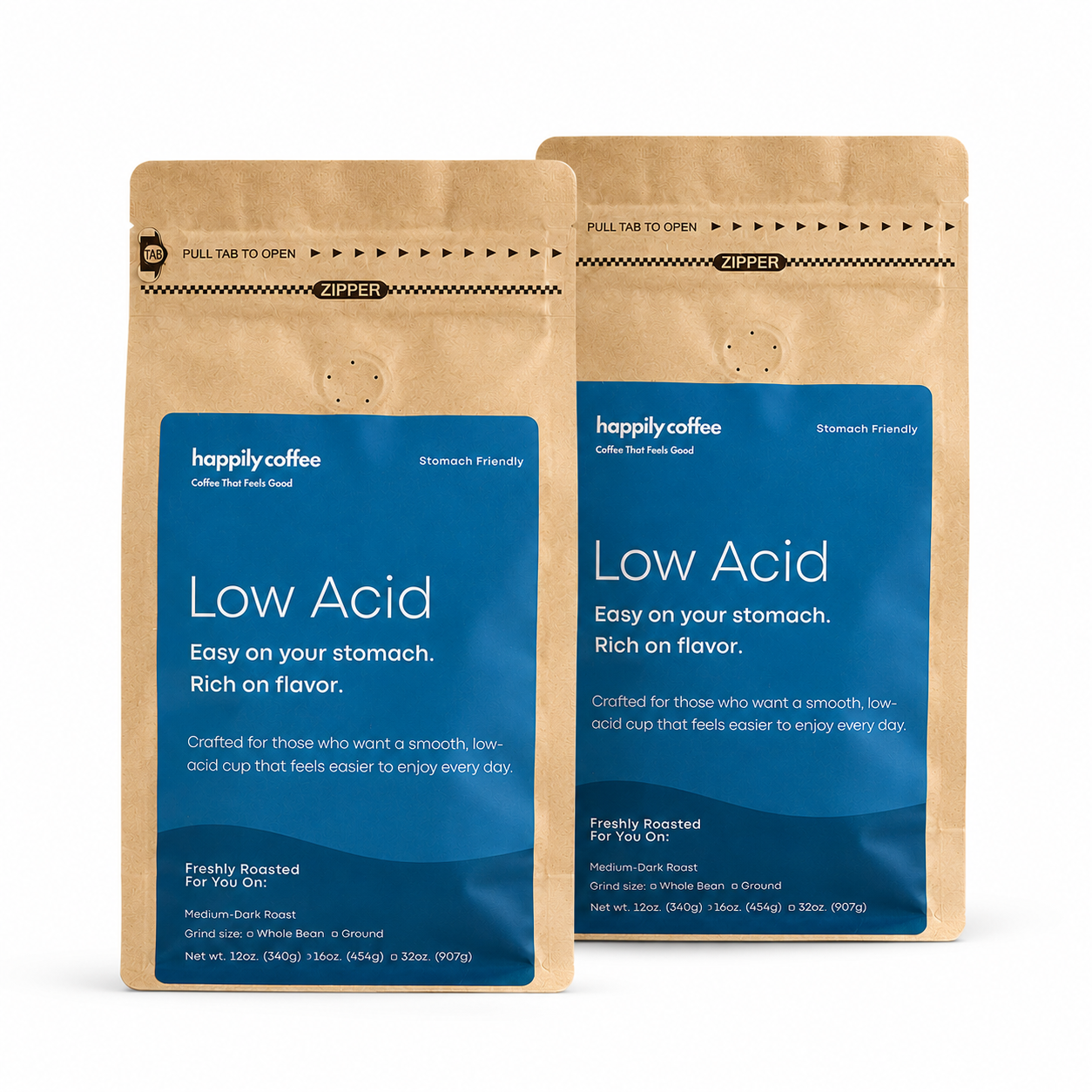 Low Acid Stomach-Friendly Coffee 12oz.