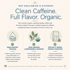 what is half caff coffee? organic half caff coffee that is decaffeinated using the swiss water process blended with specialty coffee roasted fresh